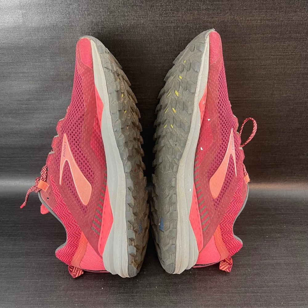 Brooks Cascadia 14 Womens 7.5 Trail Hiking Running Pink Red Shoes 1203041B628 - Picture 9 of 9